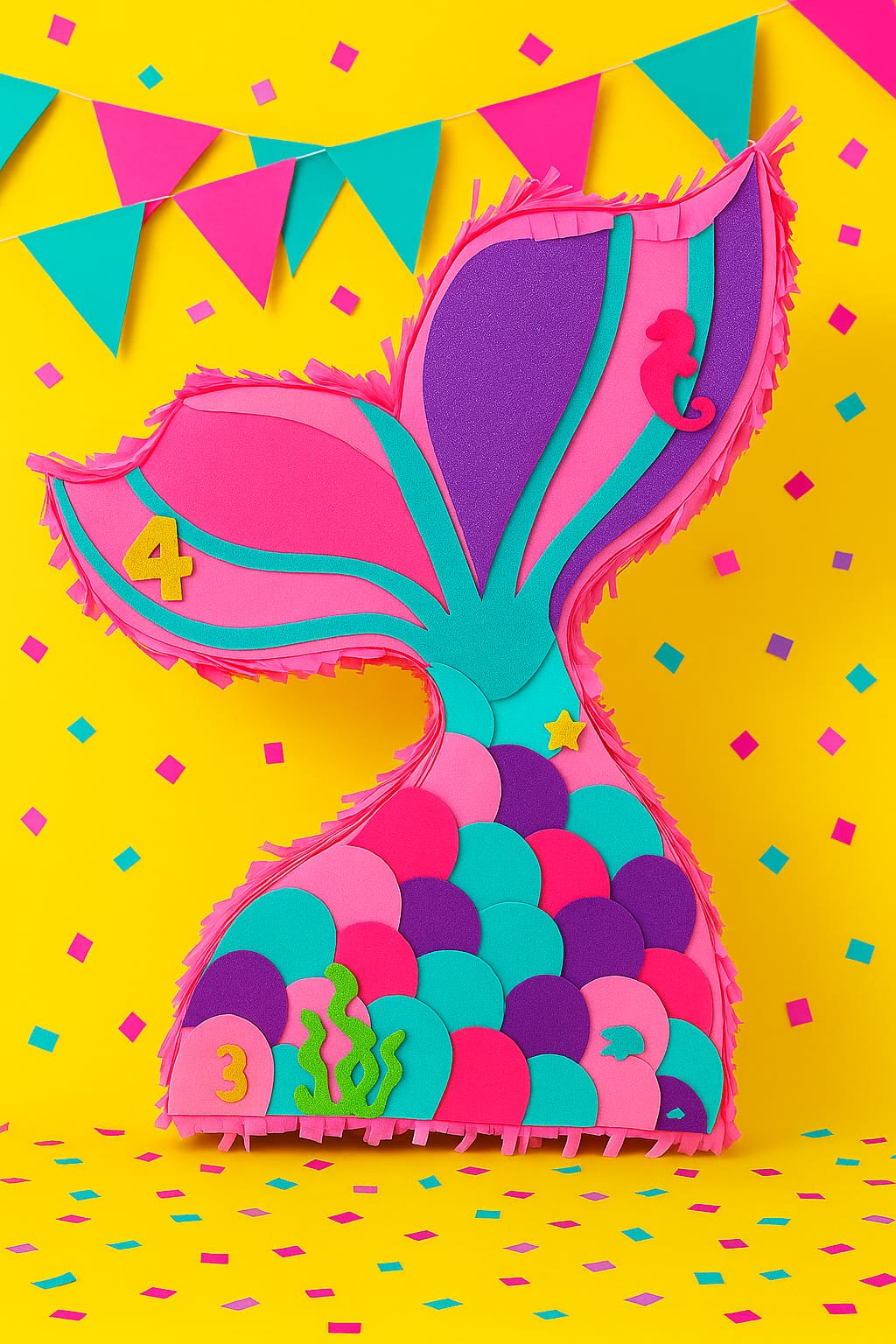 Piñata Cola de sirena